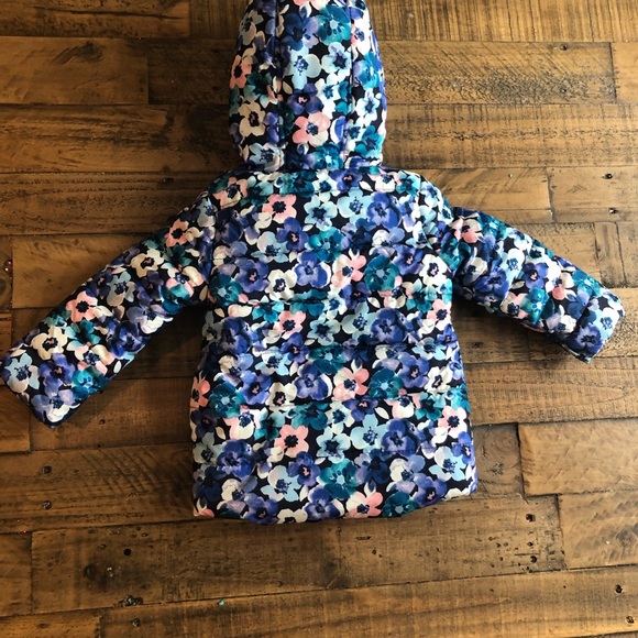 Gymboree Floral Winter Puffer Coat (12-24 months) - Picture 6 of 6
